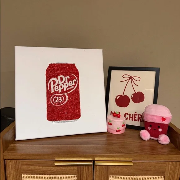 Dr. Pepper Rhinestone Art